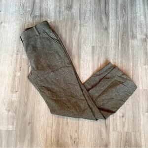 Rachel Roy Dress Pant Shimmer Thread Olive Wool Size 4